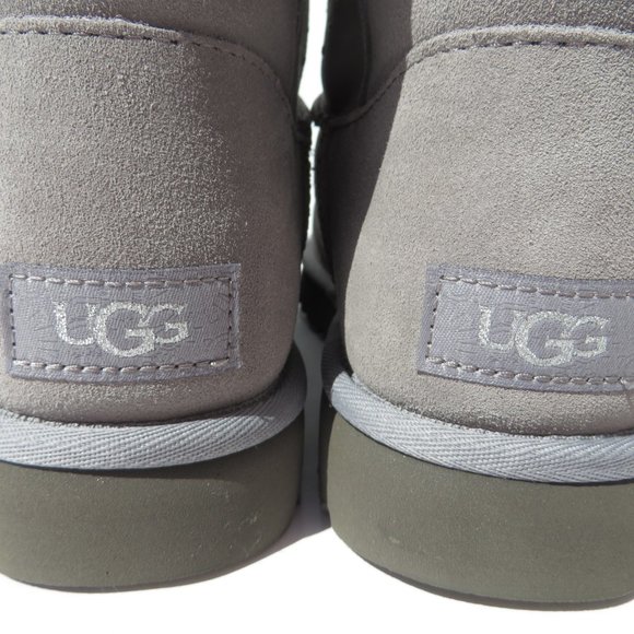 UGG Australia Boots Classic Ugg Gem Mini Womens 8 Gray SAMT NIB NEW - Picture 10 of 14